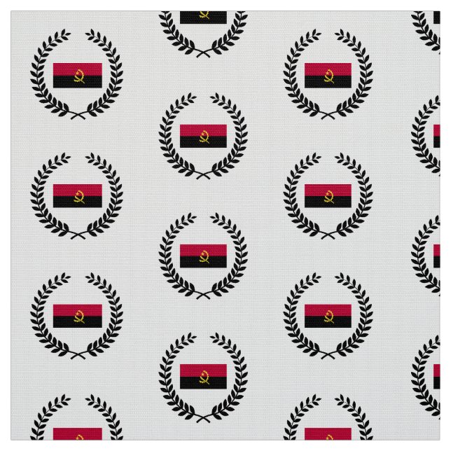 Angola-Flagge Stoff (Muster)