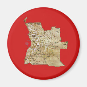 Angola-Kartenmagnet Magnet