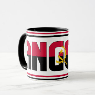 Angola Nationale Flagge Patriotischer Kaffee Tasse