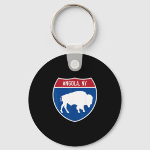 Angola New York Buffalo Ny Highway Interstate Schi Schlüsselanhänger