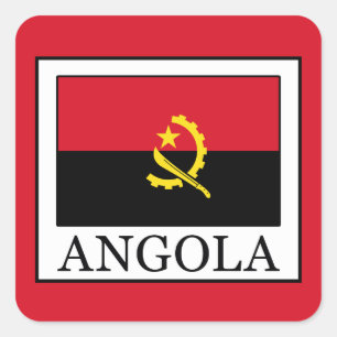 Angola Quadratischer Aufkleber