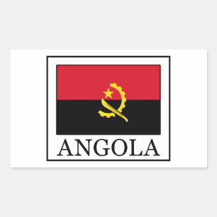 Angola Rechteckiger Aufkleber