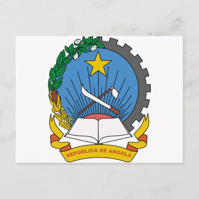Angola-Wappen Postkarte (Vorderseite)