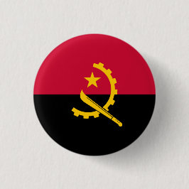 Angolanische Flagge, Flagge Angolas Button
