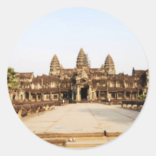 Angor Wat Runder Aufkleber