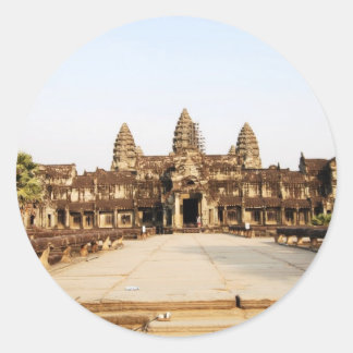 Angor Wat Runder Aufkleber