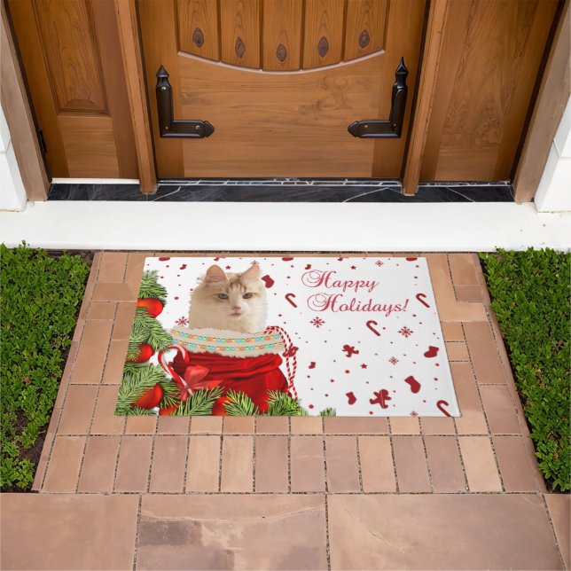Angora Happy Holidays Fußmatte (Außenbereich)