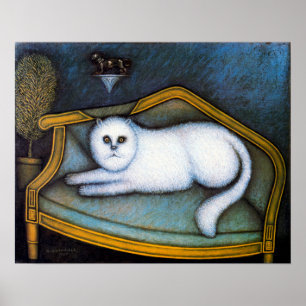 Angora-Katze, Morris Hirshfield Poster