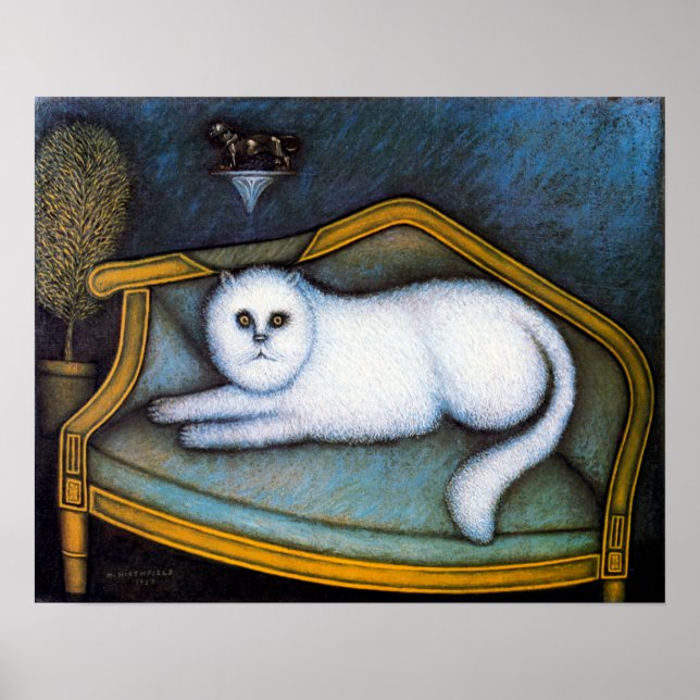 Angora-Katze, Morris Hirshfield Poster (Vorne)