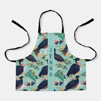 Angora Ziege Blumenfarben Muster Schürze