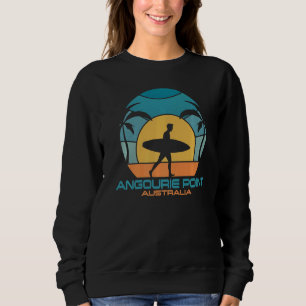 Angourie Point Surfing Beach Retro SurfSummer Sweatshirt