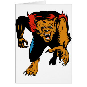 angreifende Front des Werewolf oder des wolfman