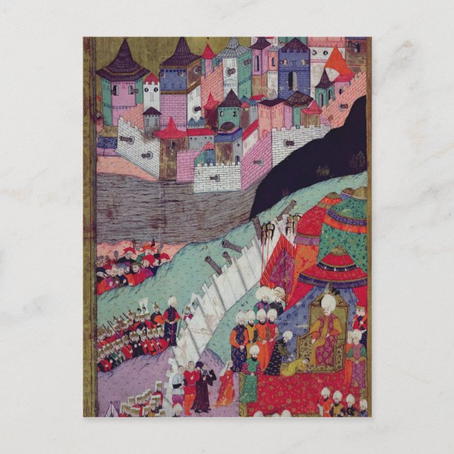 Angriff auf Belgrad im Jahr 1521 Postkarte (Vorderseite)