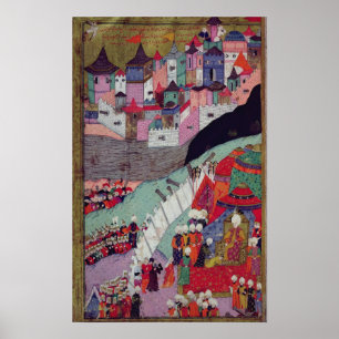 Angriff auf Belgrad im Jahre 1521 Poster