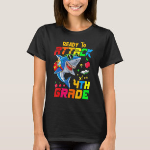 Angriff auf den 4. Klasse Lehrer zurück zur Schule T-Shirt