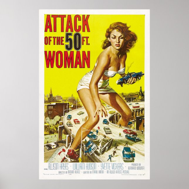 Angriff auf die 15-Fuß-Frauen Poster (Vorne)