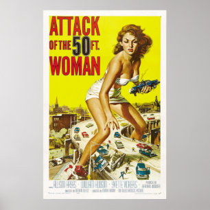 Angriff auf die 50-Fuß-Frau Poster
