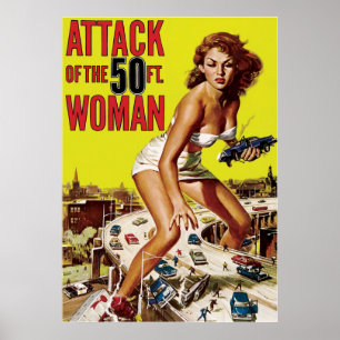 Angriff auf die 50-Fuß-Frau Poster