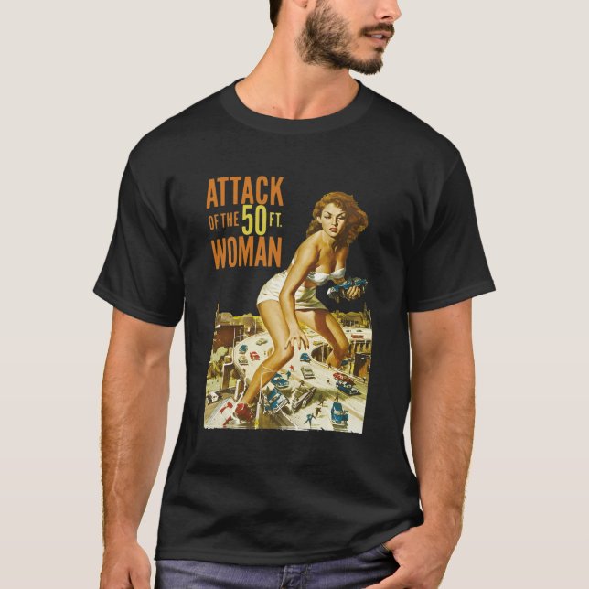 Angriff auf die 50-Fuß-Frau T-Shirt (Vorderseite)