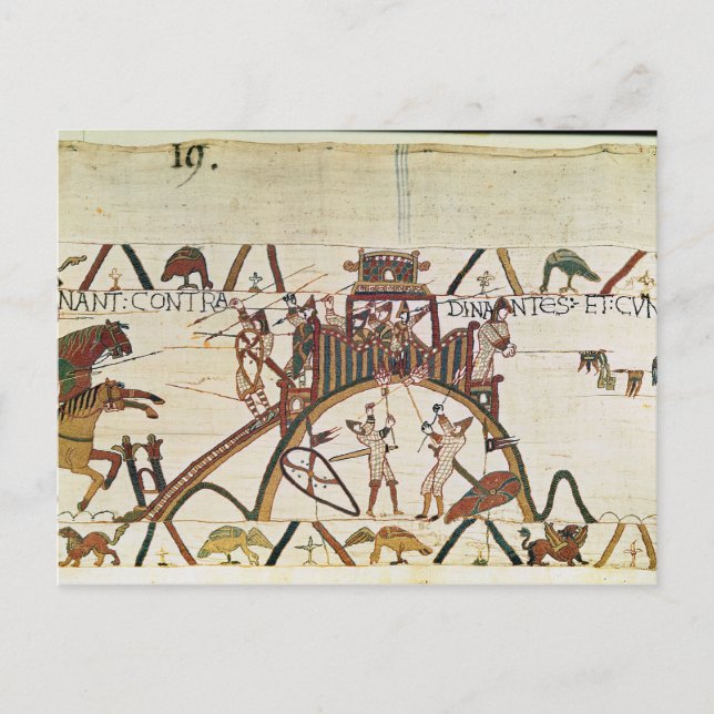 Angriff auf die Stadt Dinan Postkarte (Vorderseite)