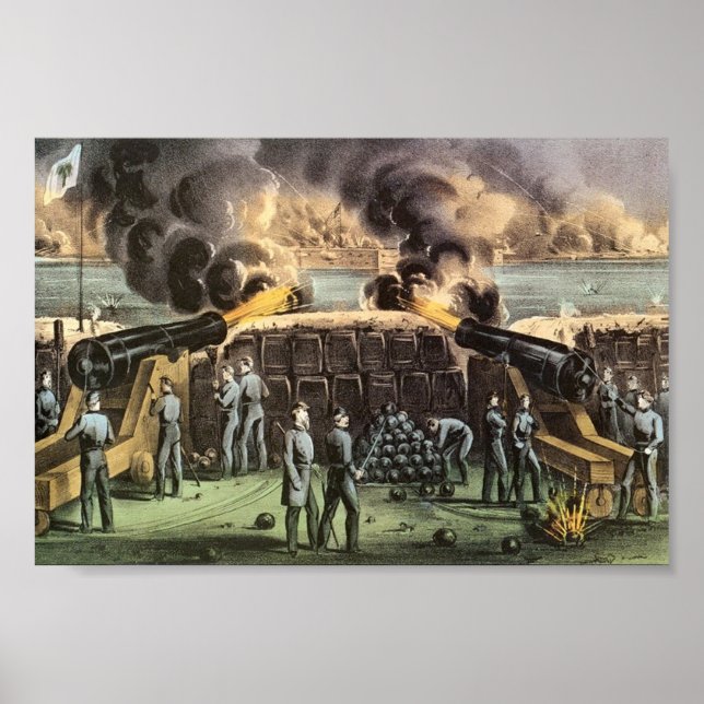 Angriff auf Ft. Sumter Poster (Vorne)