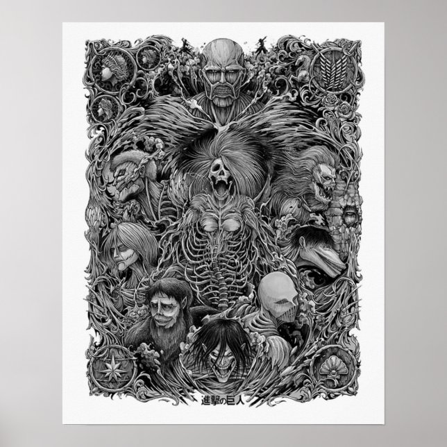 Angriff auf Titan der 9 Titanen Poster (Vorne)