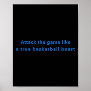 Angriff das Spiel wie ein echtes Basketballspiel Poster