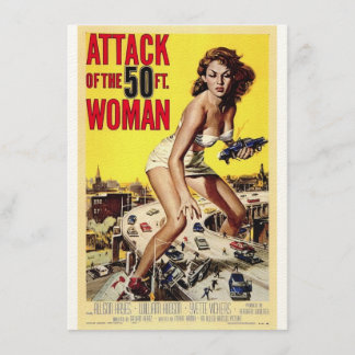 Angriff der 50 Fuß-Frauen lädt ein Einladung