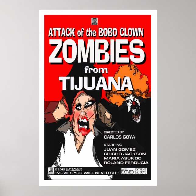 Angriff der Bobo Clown Zombies Poster (Vorne)