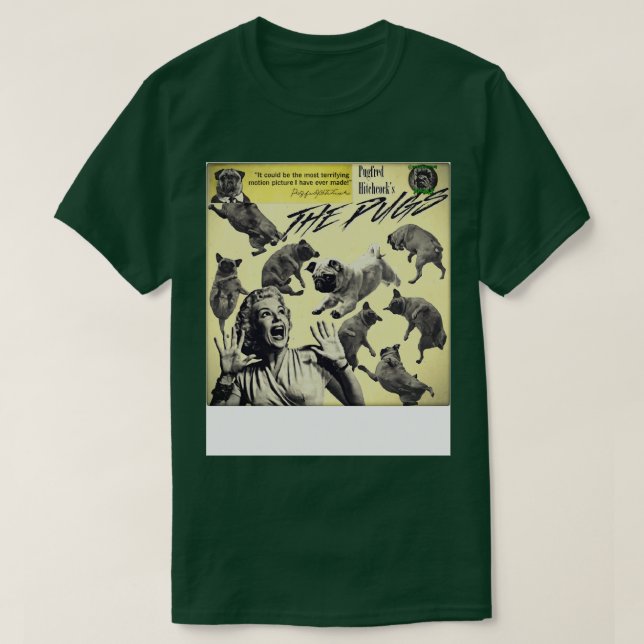 Angriff der Mops T-Shirt (Design vorne)