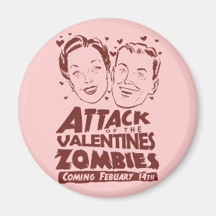 Angriff der Valentine Zombies Magnet