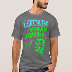 Angriff der Veganen Zombies Vegetarisches Hallowee T-Shirt