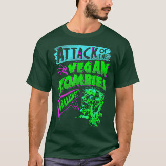 Angriff der Veganen Zombies Vegetarisches Hallowee T-Shirt