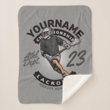 Angriff des personalisierten Lacrosse Player-Sport