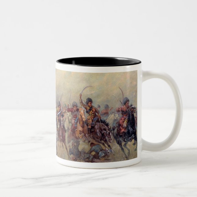 Angriff des 'wilden Division Zweifarbige Tasse (Rechts)