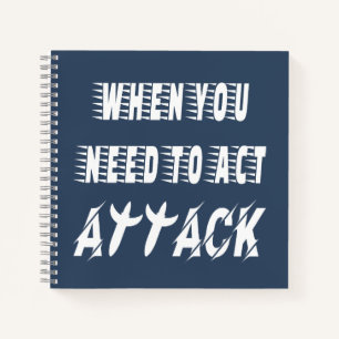 Angriff Notizbuch