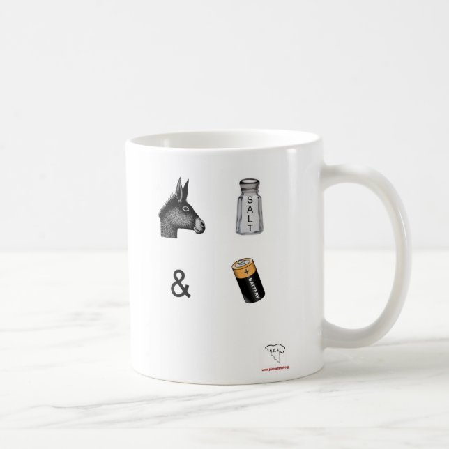Angriff u. Batterie-Tasse Kaffeetasse (Rechts)