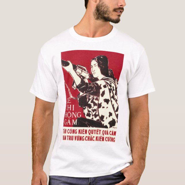 Angriff und Töte den Feind direkt! Vietnamkrieg T-Shirt (Vorderseite)