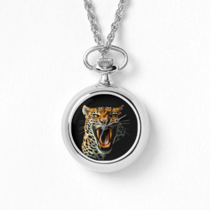 Angriffskopf von Leopard Armbanduhr