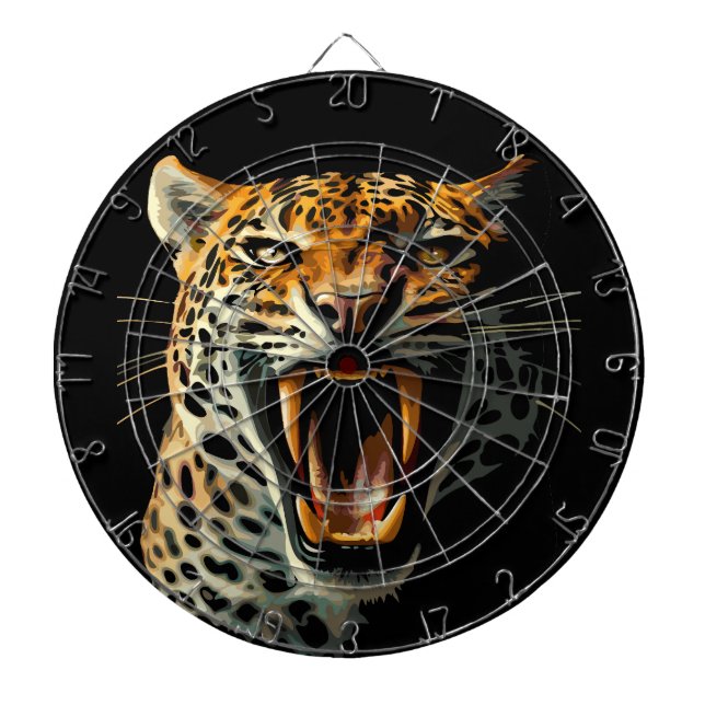 Angriffskopf von Leopard Dartscheibe (vorne)