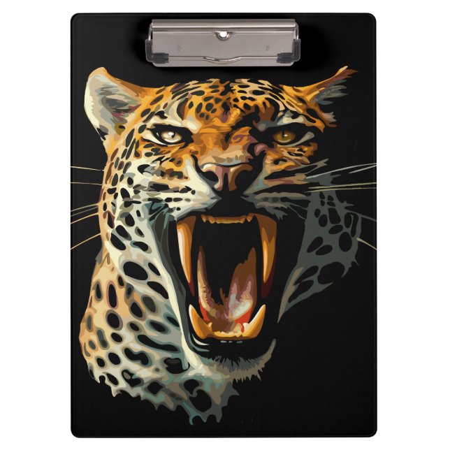 Angriffskopf von Leopard Klemmbrett (Vorderseite)