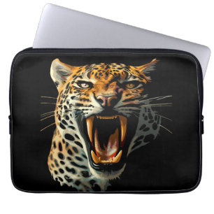 Angriffskopf von Leopard Laptopschutzhülle