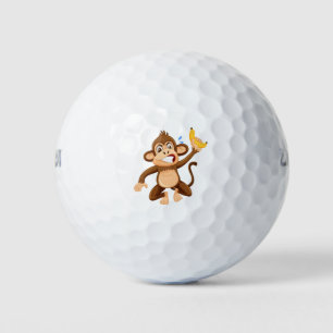 Angry-Affen-Cartoon Golfball
