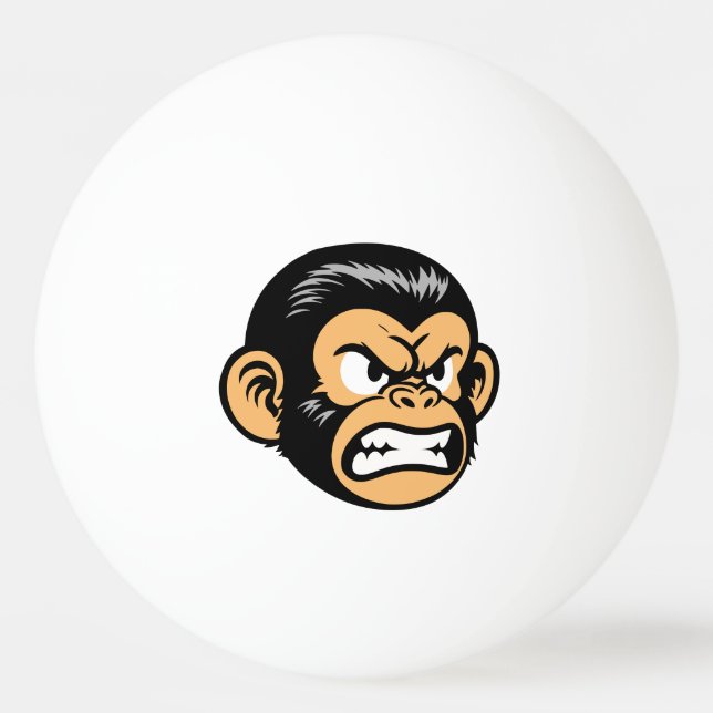 Angry Ape Tischtennisball (Vorderseite)