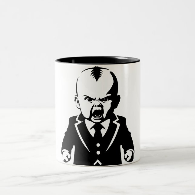 Angry Baby Design Keramik Tasse (Mittel)