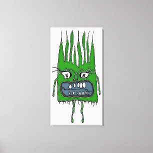 Angry Baby Vampire Funny Beängstigend Zeichnend Leinwanddruck