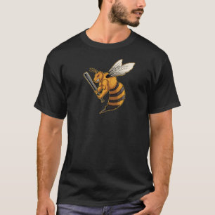 Angry Bee Shirt Vintag Retro Bienenhalter