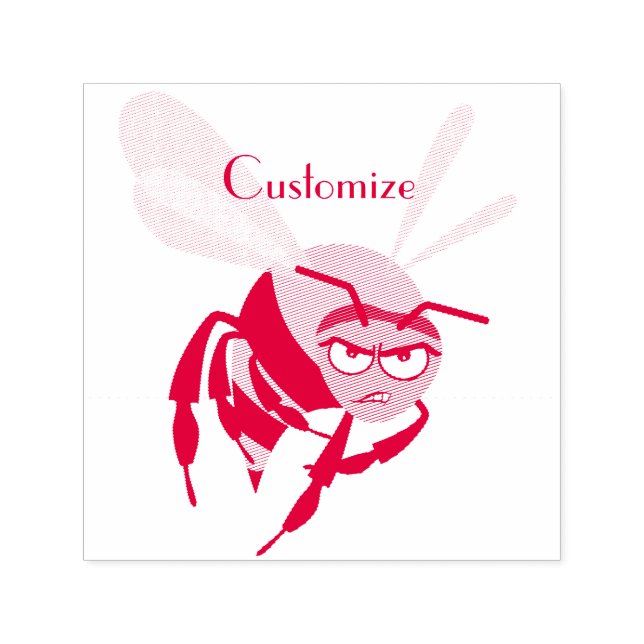 Angry Bee Thunder_Cove Permastempel (Design)