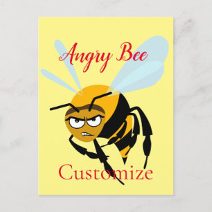 Angry Bee Thunder_Cove Postkarte