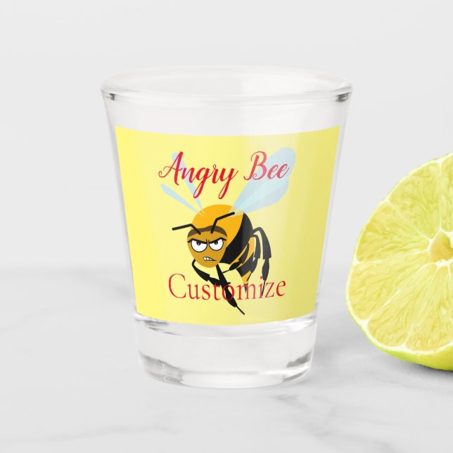 Angry Bee Thunder_Cove Schnapsglas (Vorderseite)